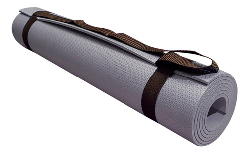 Tapete Yoga Mat Com Alça 170x60cm  Cinza 5mm Evamax Yoga Mat