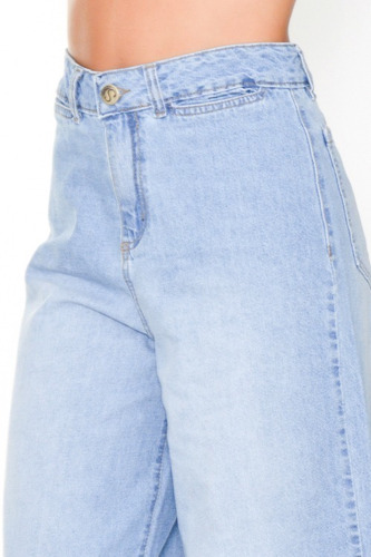 Jean Mujer Culotte Rigido Tiro Alto