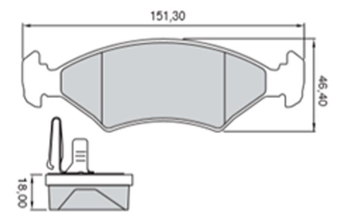 Imagen 3 de 6 de Pastilla De Freno Ford Fiesta Ka Disco Ventilado Bosch