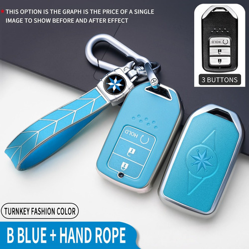 Funda De Tpu Suave For Llave Remota De Coche, Color Azul