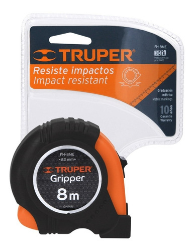 Cinta Métrica 8mt X 25mm Truper Fh-8m Resistente - Fc