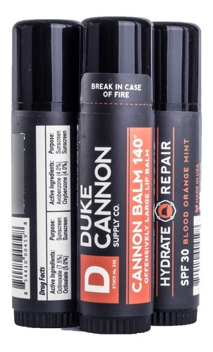 Duke Cannon Supply Co. - Tactical Lip Protectant Balm, Blood