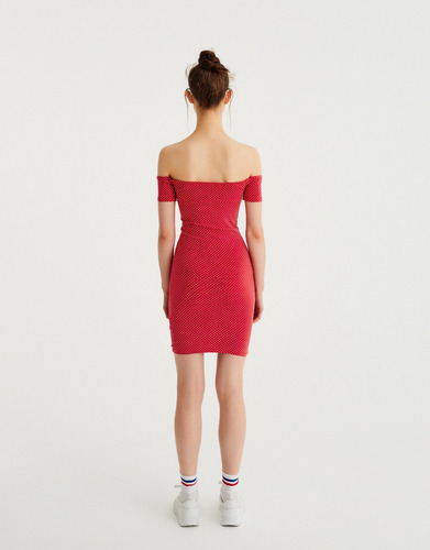Vestido Escote Bañera Pull And Bear