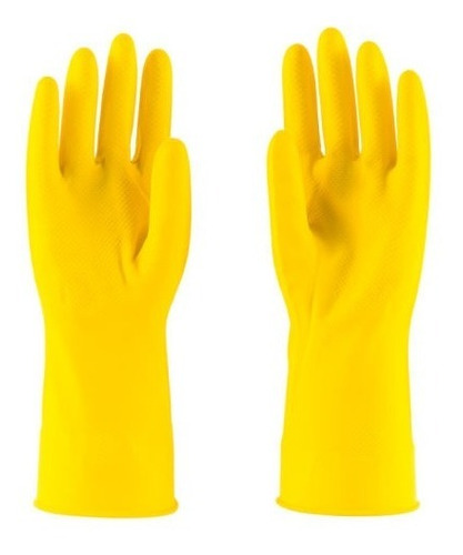 Guantes De Latex / Talla Xl / Color Amarillo