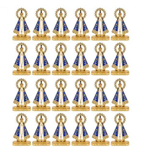 Imagens pequenas douradas de Nossa Senhora Aparecida