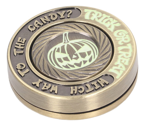 Haptic Coin Slider, Antiestrés, Diseño Luminoso De Calabaza