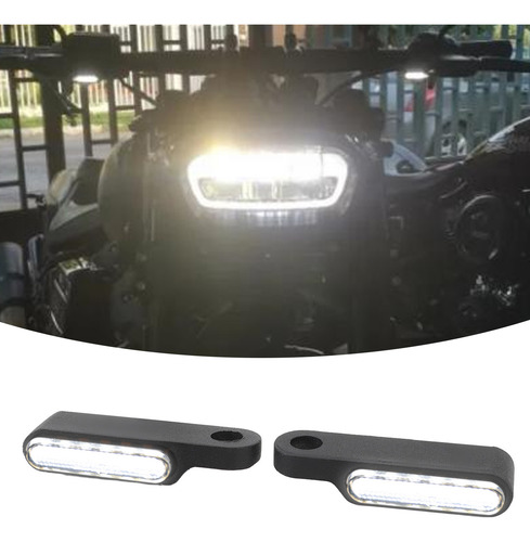 1 Par De Luces Led De Giro Retro Con Señal De Giro Para Moto