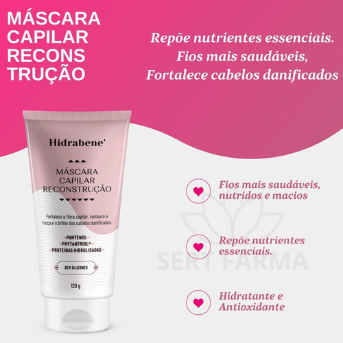 Máscara Capilar De Reconstrução Hidrabene 120g