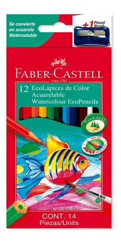 Colores Faber Castell Acuarelables X 12 Uds