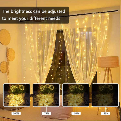 Orion Serie 300 - Cortinas Decorativas Led Usb 8 Modelo 3x3m