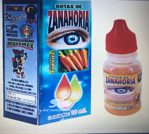 Gotas De Zanahoria De 10ml 1 Pza