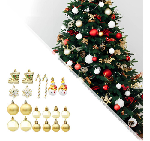 Bolas De Árvore De Natal Enfeites Decorativos De Natal
