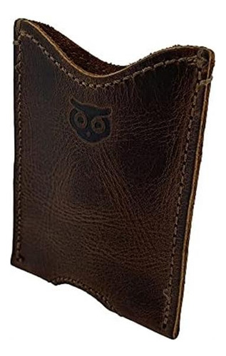 Hide & Drink, Cartera De Cuero Rústico Con Funda De Bolsillo