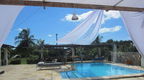 Baixou Preço!!! Lindo Sítio Com 3 Casas E Piscina No Cumbuco, Área Total De 78.307m² - Ch0001