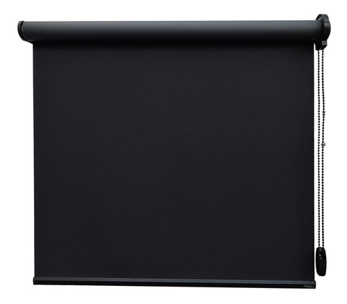 Cortina Persiana Rolô Rolon Blackout Preta 0,80l X 1,60a