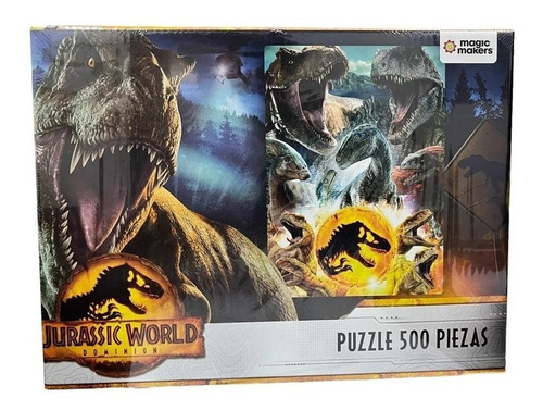 Imagen 2 de 2 de Puzzle Rompecabezas Dinosaurios 500 Pzs Dino Jurassic World