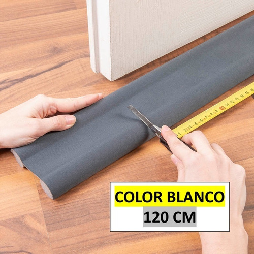 Imagen 4 de 8 de Zócalo Burlete Suprabond Doble Bajo Puerta 120cm - Blanco