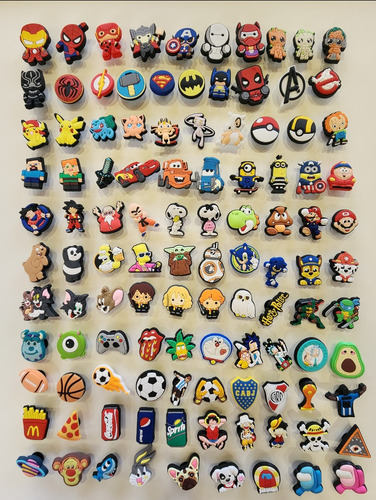 50 Pins Pines Adornos Paracrocs Gomones X Mayor Combo Por 50