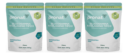 Kit 3 Piezas Suplemento Glucosamina & Colágeno Tipo 2 Pronat