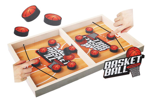 Juego De Mesa Basketball Hockey Baloncesto Portátil Niños