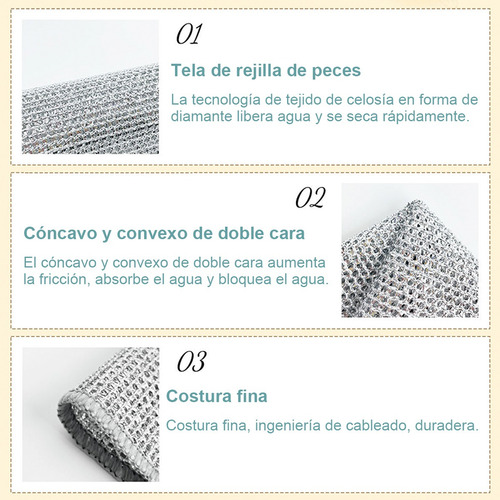 10 Trapos De Alambre Multiusos Para Lavar Platos