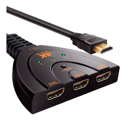 Switch Adaptador Hdmi 3 Puerto Splitter Conmutador Selector 