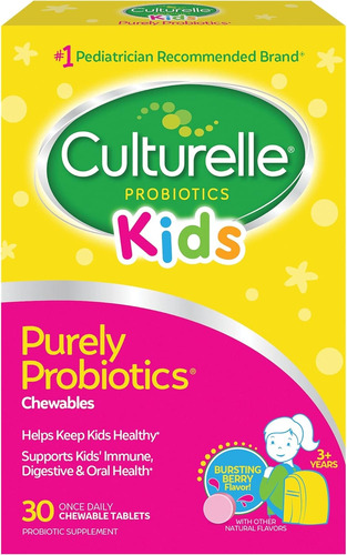 Culturelle Probiótico Masticable Para Niños 30 Sobres Granu