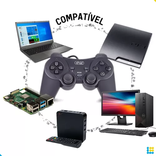 FGAMES NATAL - Controle Joystick Usb Para Pc Manete Gamer Notebook  Computador