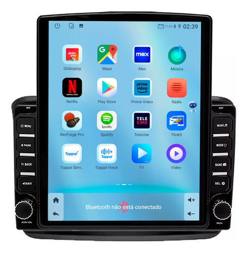 Multimidia Tesla Pajero Dakar 07/16 9,7p Android 64gb Adak