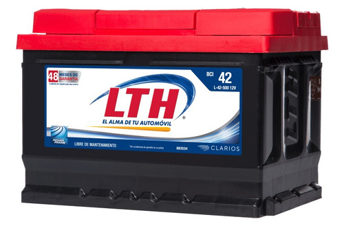 Pila De Carro Lth Modelo L-42-500. Entrega En Cdmx