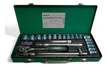Comprar Kit Juego De Dados De 1\u002F2' Con Estuche Metal 24 Pzs Crescent