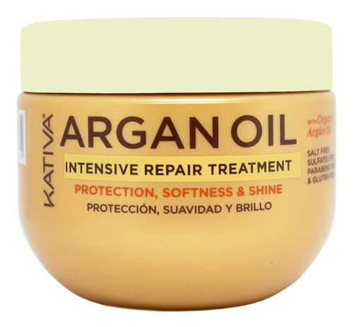 Kativa Argan Oil Máscara Reparadora Brillo Pelo Seco 300ml