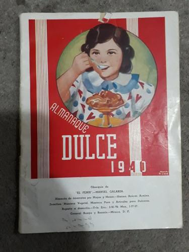 Almanaque Dulce Año 1940