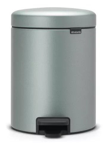 Bote De Basura, Newicon Acero Inox 5 Lt. Marca Brabantia Color Gris