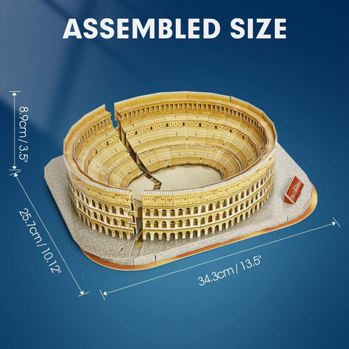 Fl El Coliseo Roma Puzzle 3d Natgeo 131 Piezas Cubicfun
