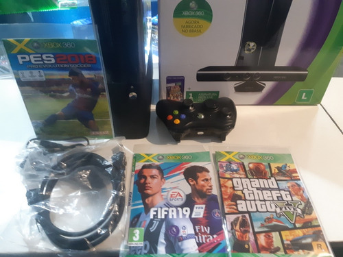 Xbox 360 Slim- Super Slim+jogos Menor Preço Barato Preto (Usado)