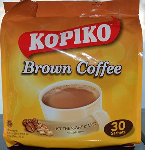 Kopiko Instantáneo 3 En 1 Brown Mezcla De Café Con Crema Y A