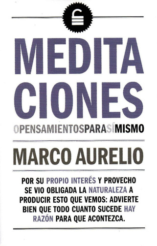 Libro: Meditaciones / Marco Aurelio