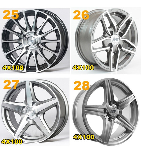 Llantas Deportivas Tvw R14 + Todos Los Modelos + Envio