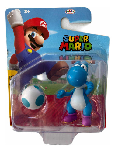 Muñeco Light Blue Yoshi Original Marca Jakks Linea Nintendo!