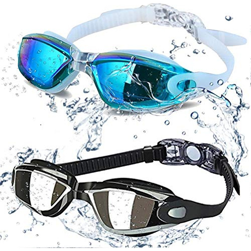 Goggles De Natacion Profesionales Anti Niebla Paquete De 2