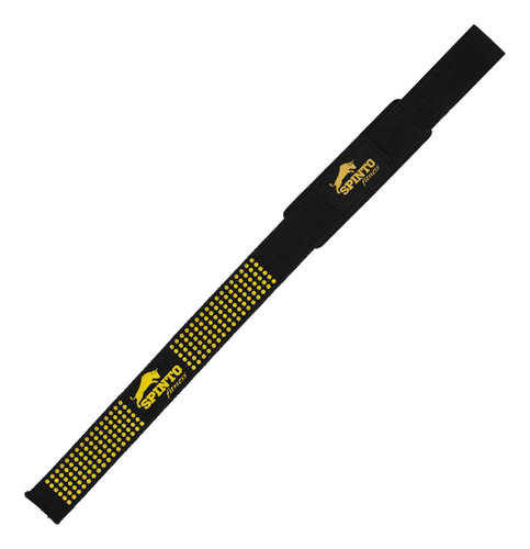 Correas Levantamiento Spinto Con Acolchado De Silicona Negro Amarillo Gym Entrenamiento Barras, Discos, Mancuernas