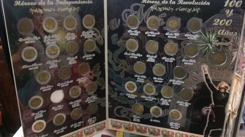 Imagen 10 de 10 de Álbum Completo Colección Monedas $5 Pesos Mexicanos Conmemor