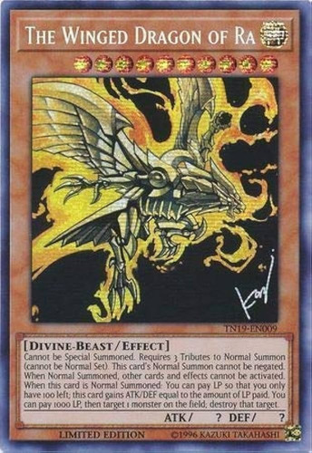 The Winged Dragon Of Ra - Prismatic Secret Rare   Tn19