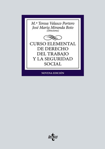 Libro Curso Elemental De Derecho Del Trabajo Y La Segurid...