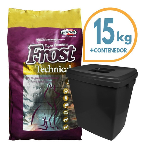 Comida Perro Frost Technical Adulto 15 Kg + Regalo + Envío