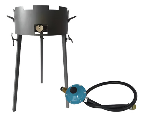 Mechero A Gas -quemador Patas Desmontables +regulador Y Buje