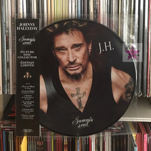 Vinilo Johnny Hallyday Jamais Seul Picture Disc Eu Import.