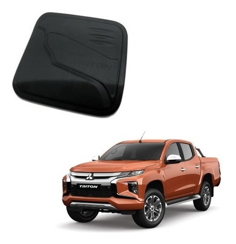 Cubre Tapa Combustible Mitsubishi L200 2019-21 Negro Matte