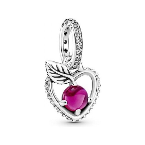 Charm Corazon Y Cereza Rosa Plata S925 Dije Pandora (outlet)